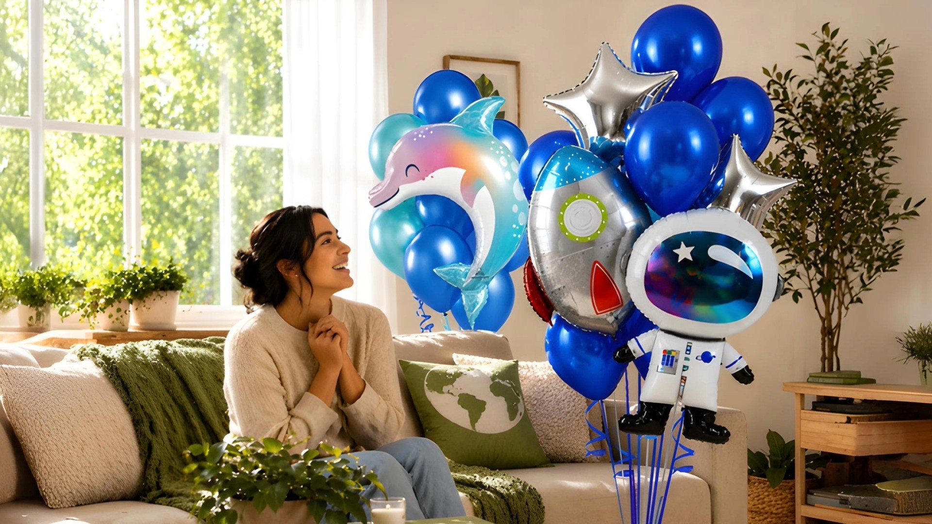 Animal & Astronaut Balloon Bouquet Delivery