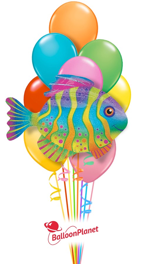 Coral Reef Fish Balloon Bouquet (9 Balloons)