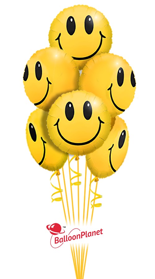 Lots of Smiles Thinking of You Bouquet (6 Balloons)