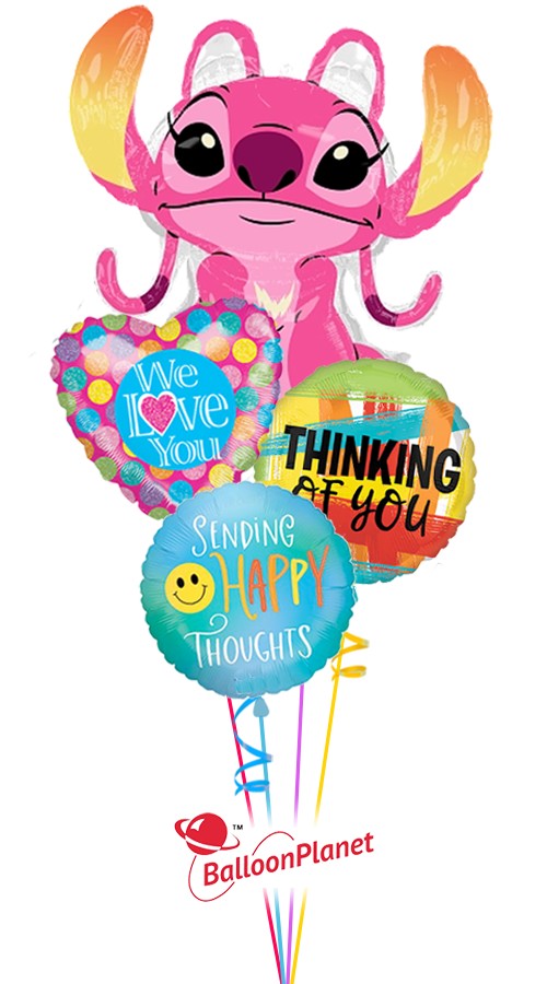 Lilo Thinking of You Bouquet (4 Balloons)
