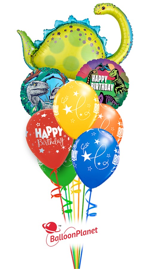 Jurassic World Birthday Bouquet (8 Balloons)