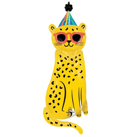 Party Animal Cheetah 45in Mylar Balloon