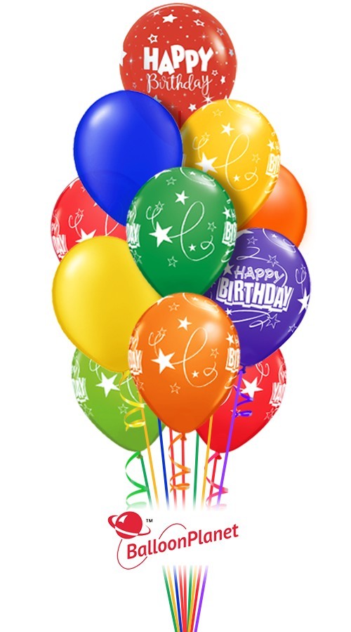 70 Balloon Salute Birthday Balloon Bouquet (70 Balloons)