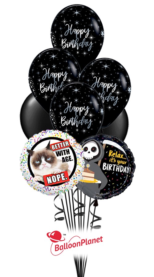 Better With Age Balloon Bouquet (12 Balloons)