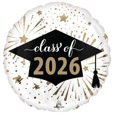 Add Class of 2026 Mylar Balloon