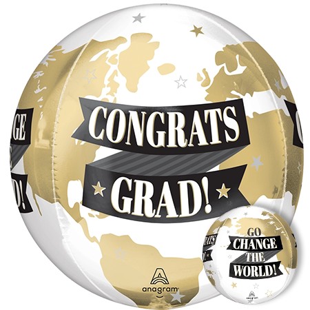 15in Orbz Grad World Spherical Balloon (Avail May 1, 2026)