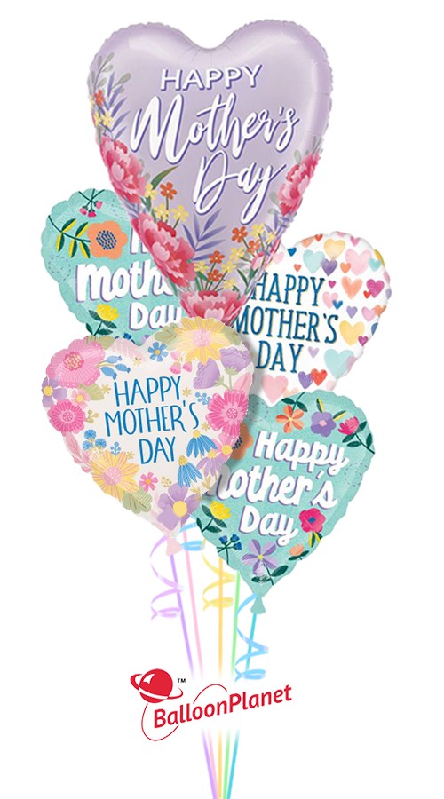Mother's Day Mylars Balloon Bouquet (5 Balloons)