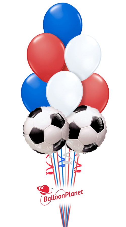 National Soccer Team France-Netherlands-USA (9 Balloons)