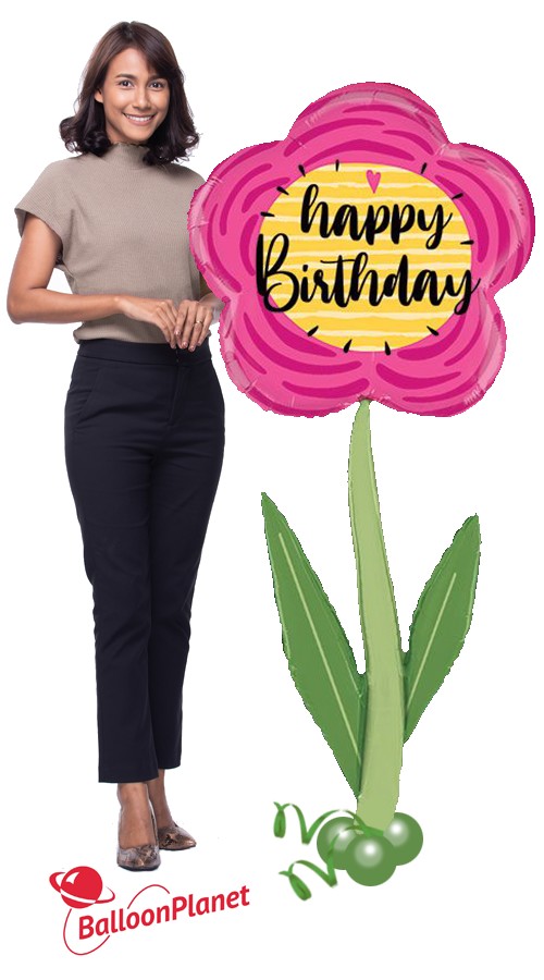 Jumbo Birthday Flower Balloon Display