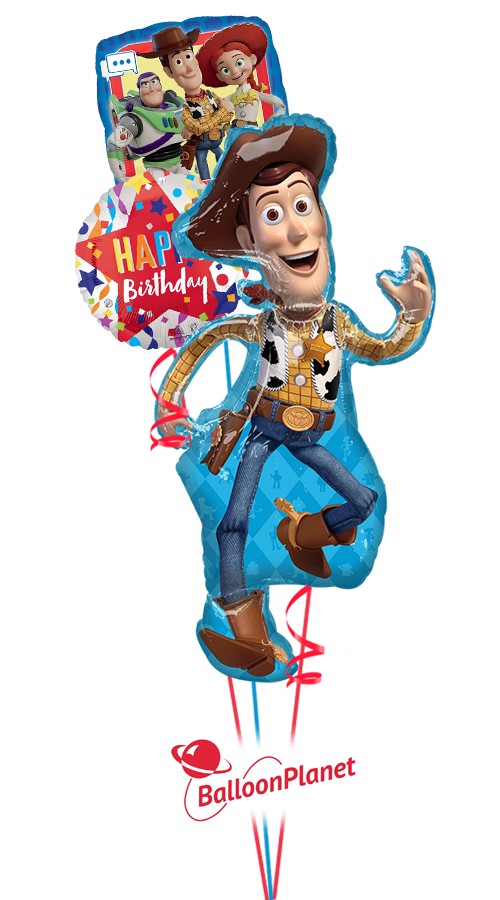 Toy Story Woody Birthday Bouquet (3 Balloons)