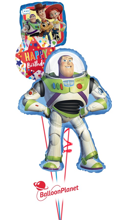 Toy Story Buzz Lightyear Birthday Bouquet (3 Balloons)