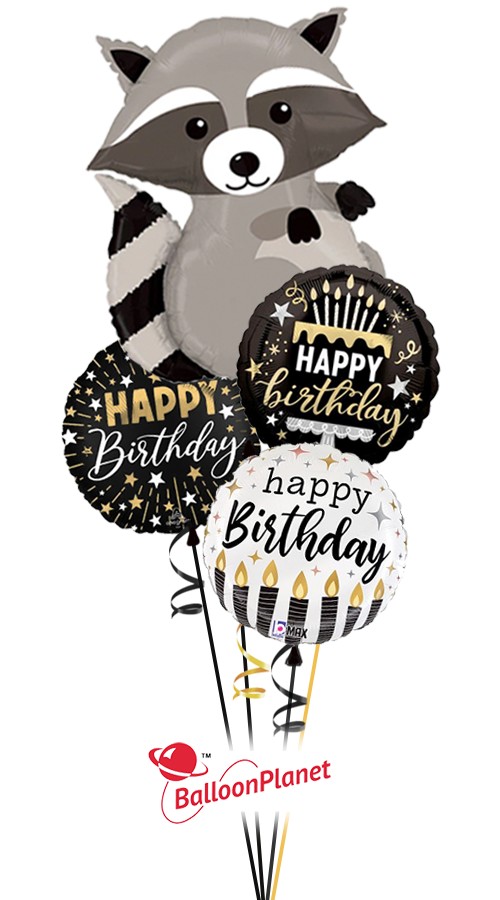 Happy Birthday from Jimothy Birthday Bouquet (4 Balloons)