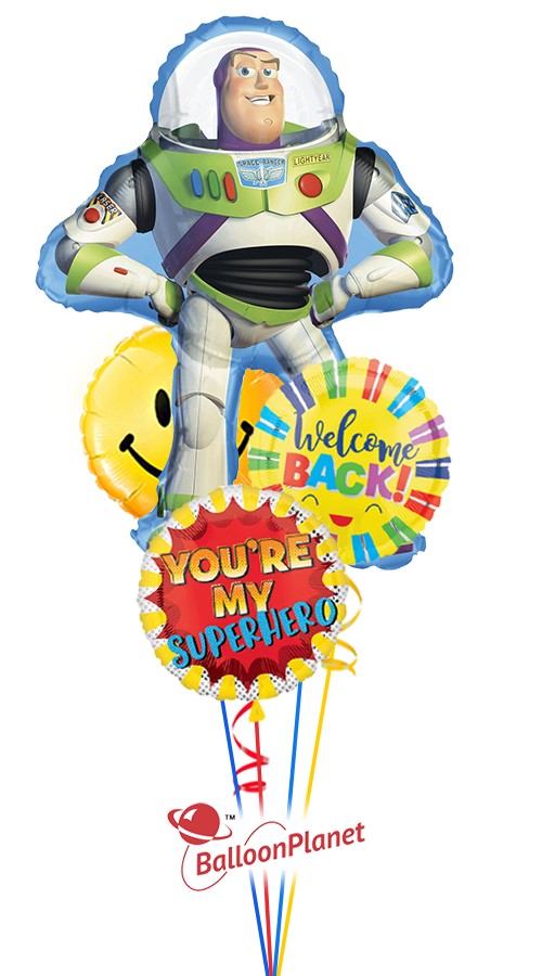 Toy Story Buzz Lightyear Back to School Bouquet (4 Balloons)