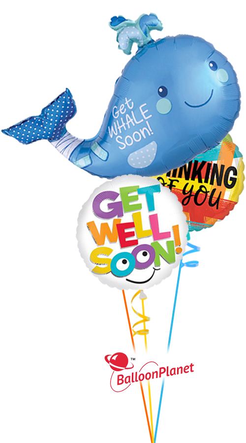 Get Whale Soon Thinking of You (3 Balloons)