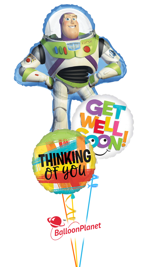 Buzz Lightyear Thinking of You (3 Balloons)