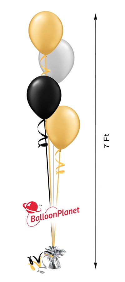11in Balloon Centerpiece Cascading Format Select Your Colors (4 Latex)